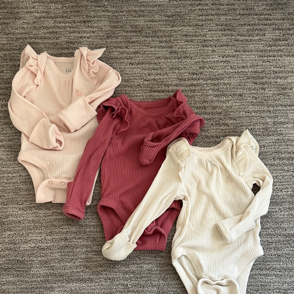 Baby Gap Ruffle Onesies